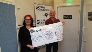 Cheque presentation in St Albans